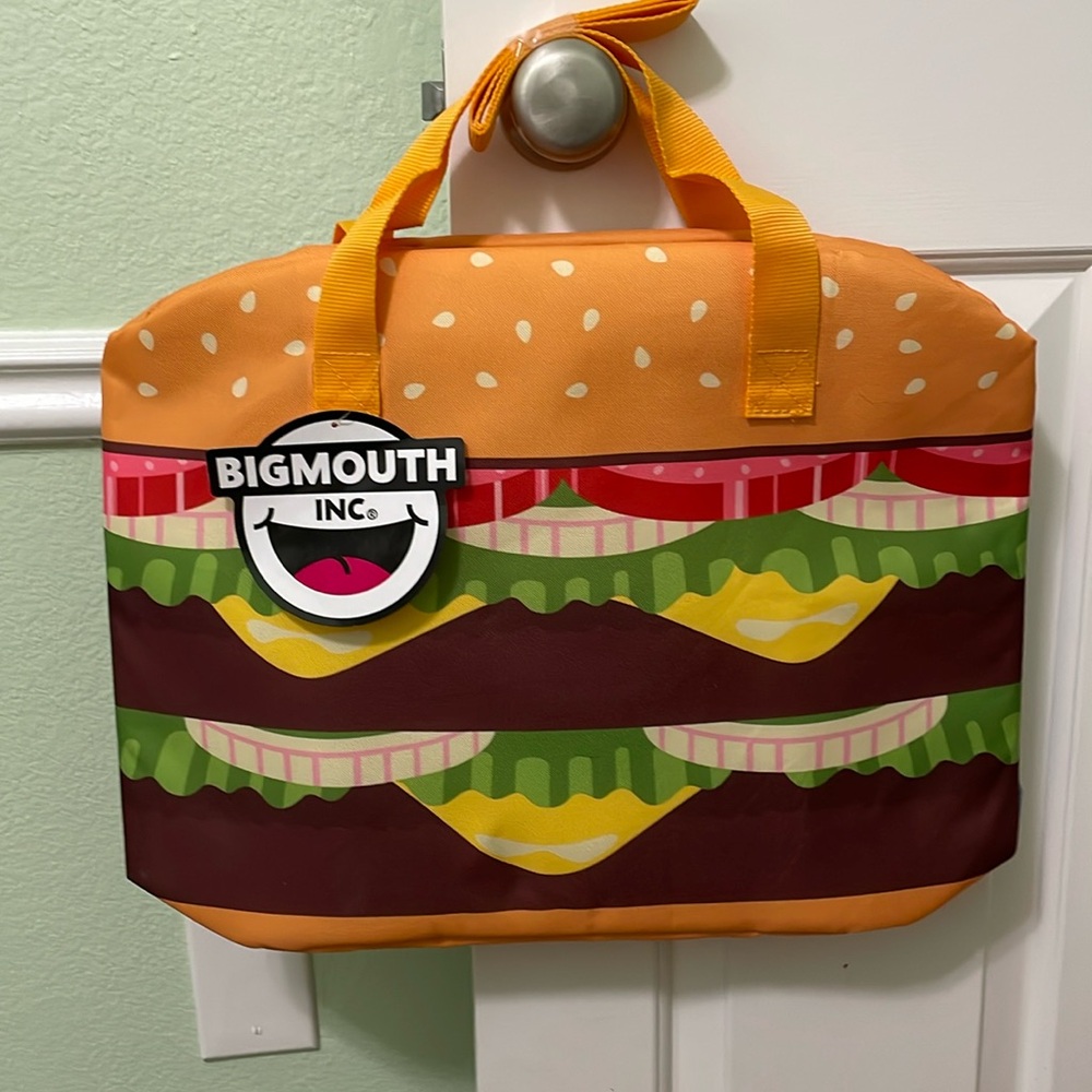 Giant Cheeseburger Cooler Bag